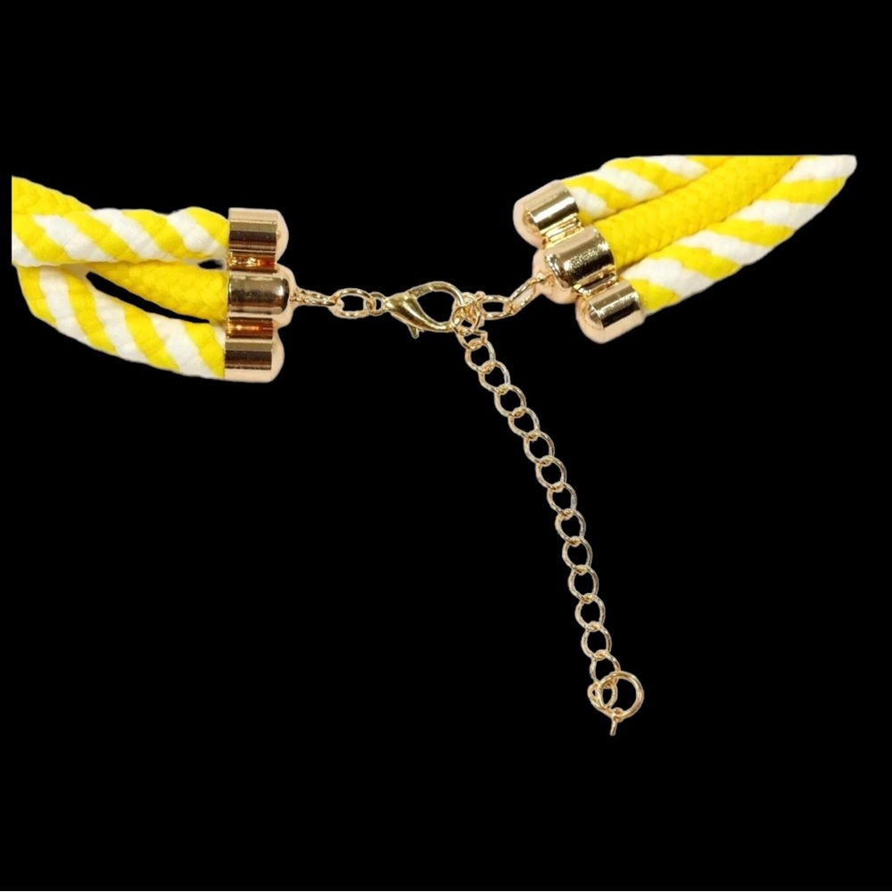 Yellow Nautical Rope Necklace - Picture 8 of 8